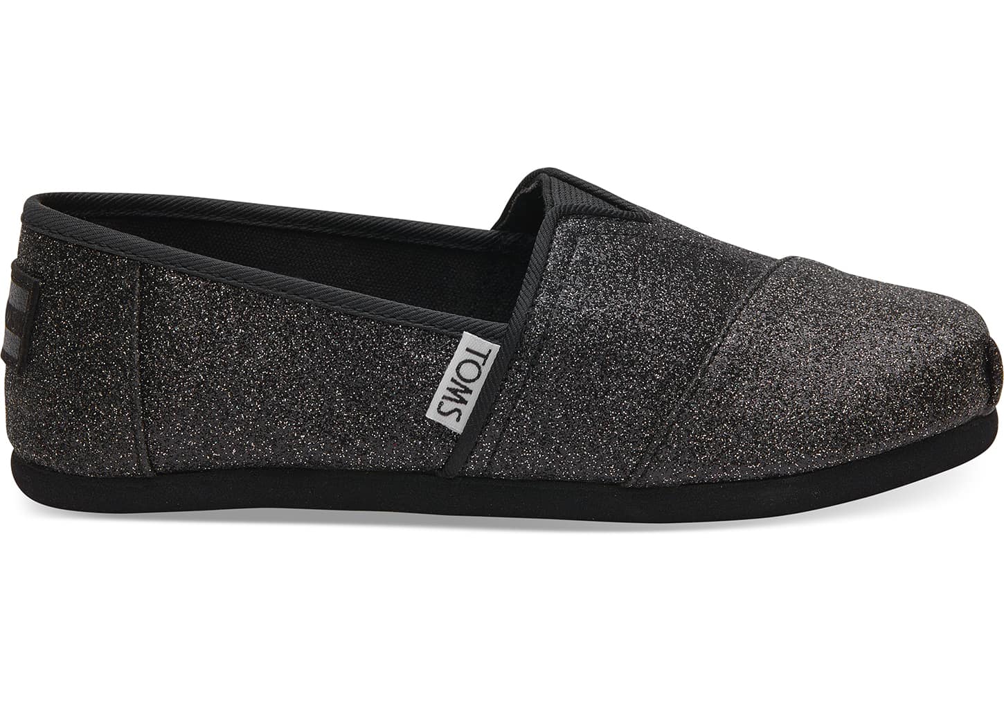 Toms Classics Iridescent Glimmer - Kids Alpargata Espadrilles - Black - NZ - 829560KPJ